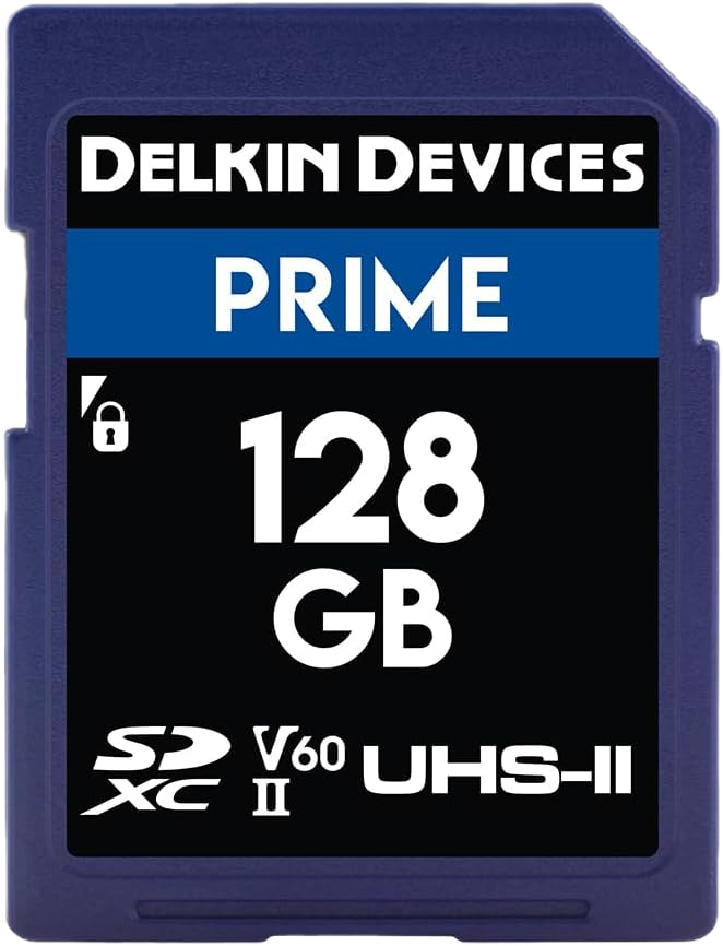 Delkin 128GB Prime SDXC UHS-II (V60)